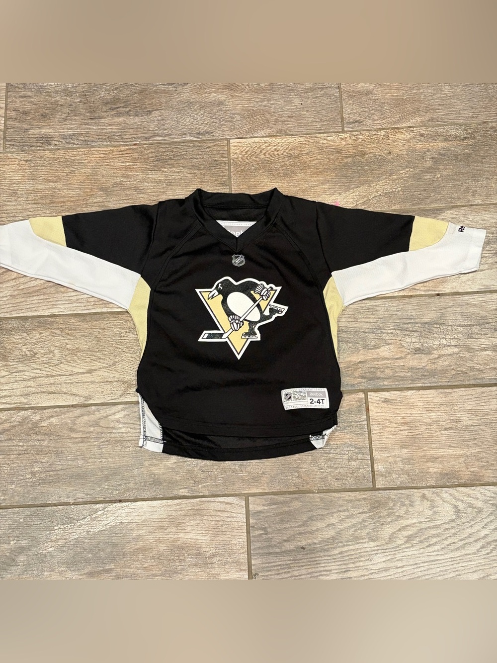 Reebok Kris Letang #58 Pittsburgh Penguins Jersey Sz 2/4T Toddler Child Baby NHL